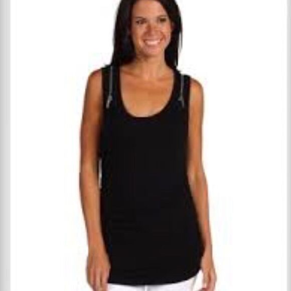 ✨2xHP✨Michael Kors Ruched Zipper Tank✨ - Picture 1 of 7